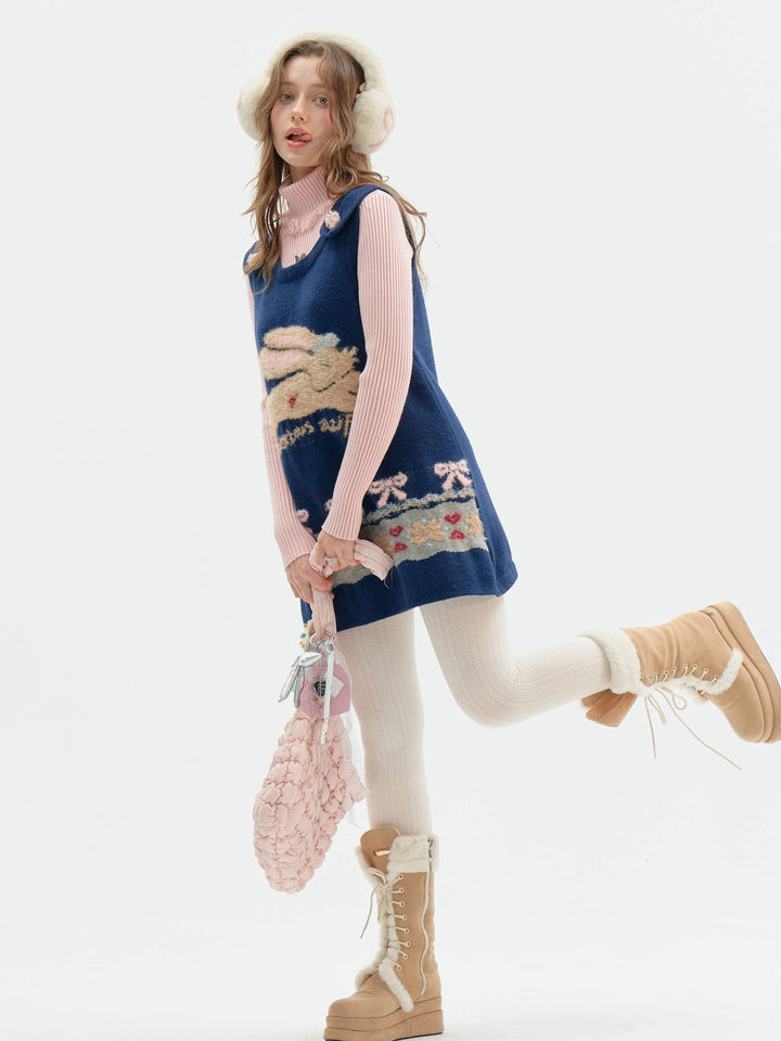 Rabbit Fair Isle Knit Mini Dress