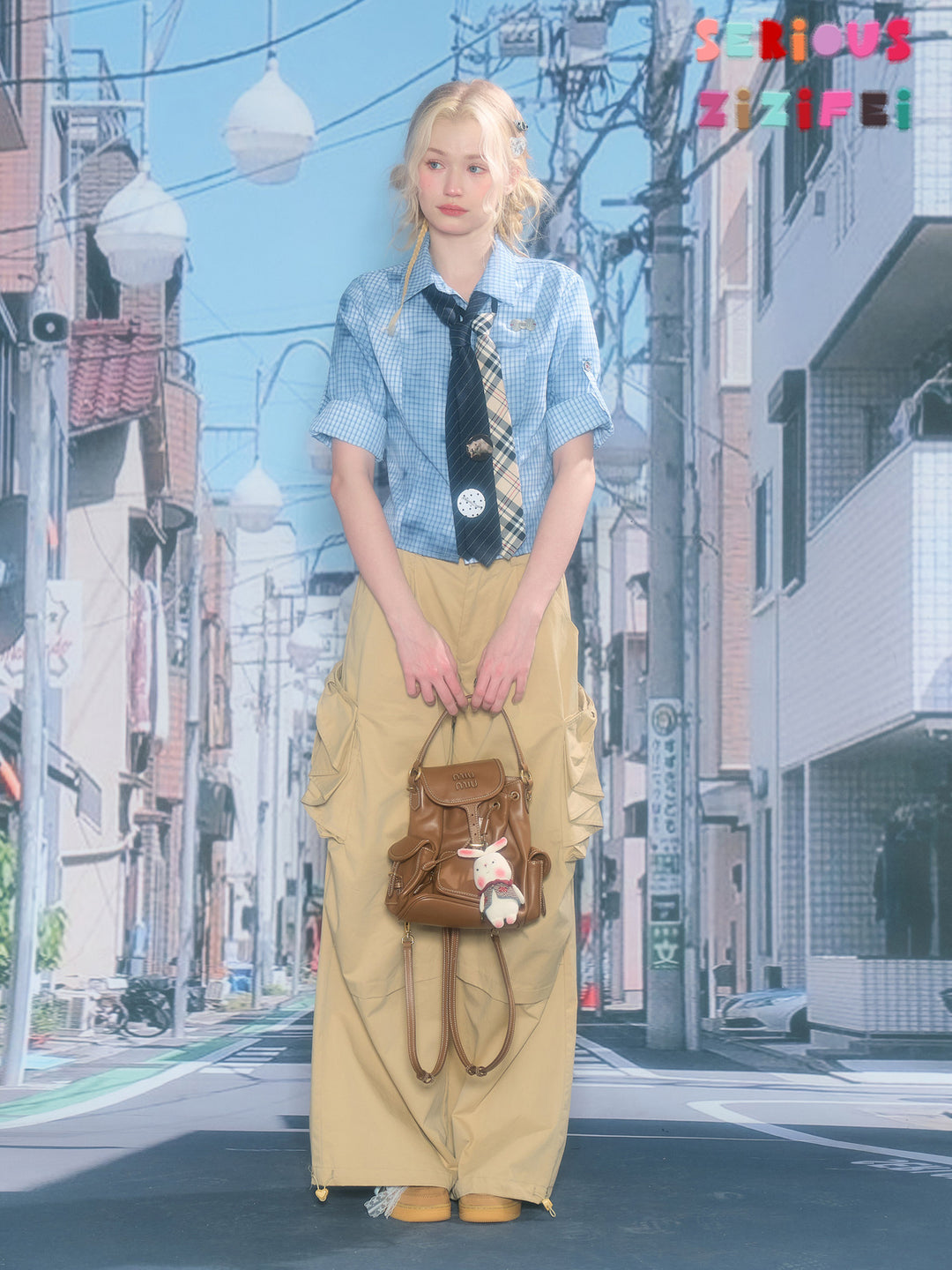 Blue Plaid Fitted Shirt