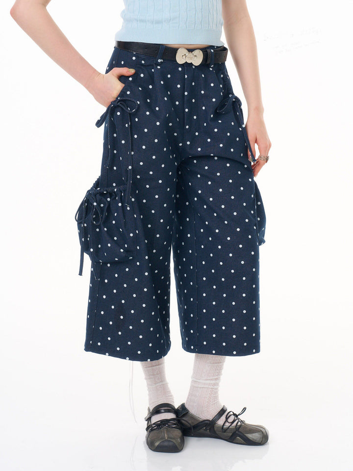 Retro Polka Dot Cargo Culottes