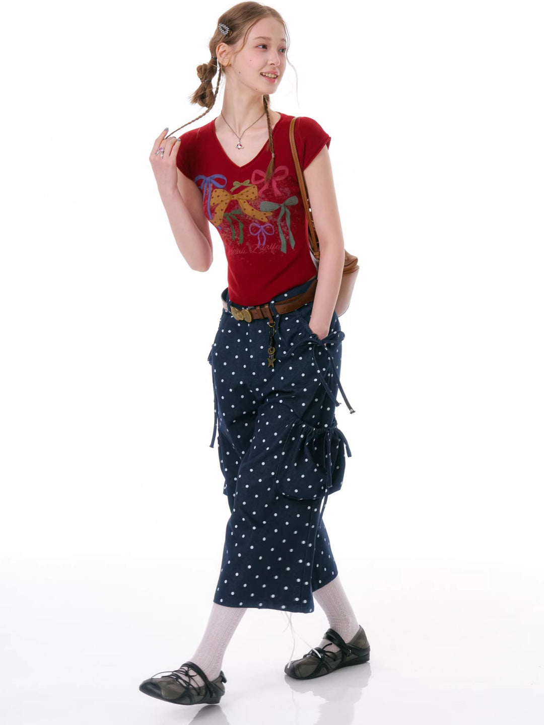 Retro Polka Dot Cargo Culottes