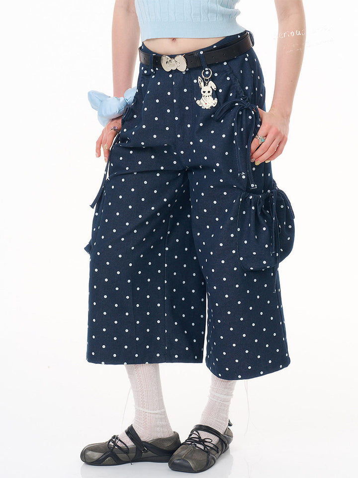 Retro Polka Dot Cargo Culottes