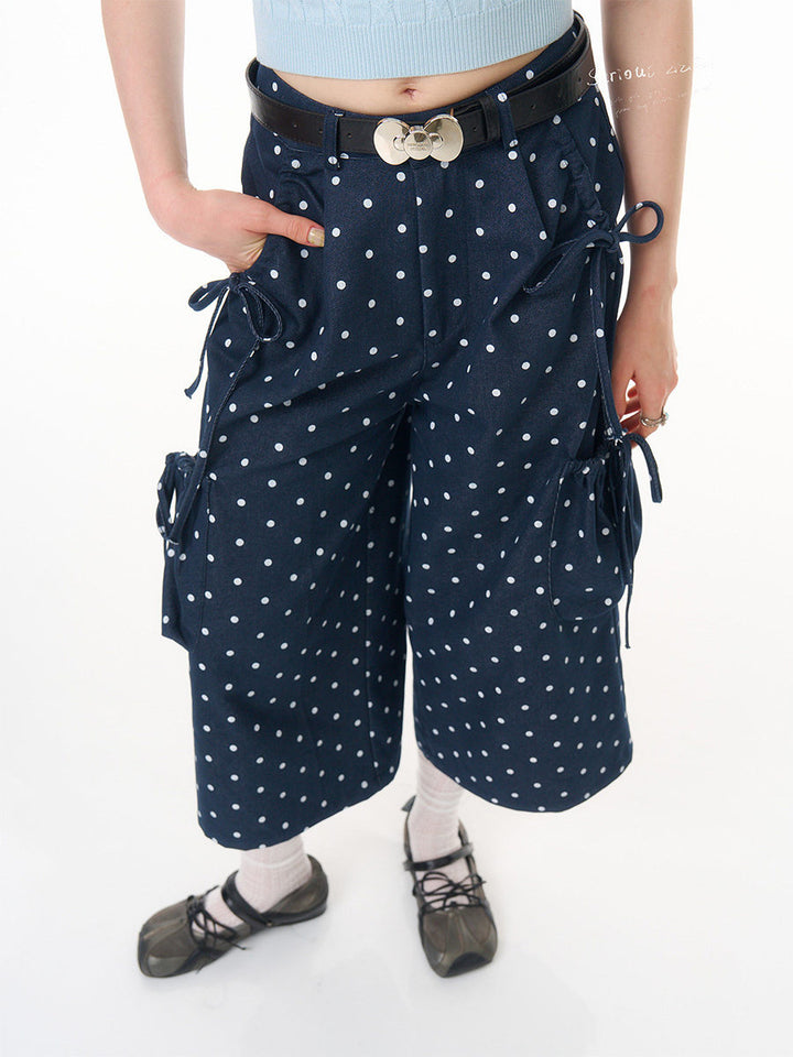 Retro Polka Dot Cargo Culottes