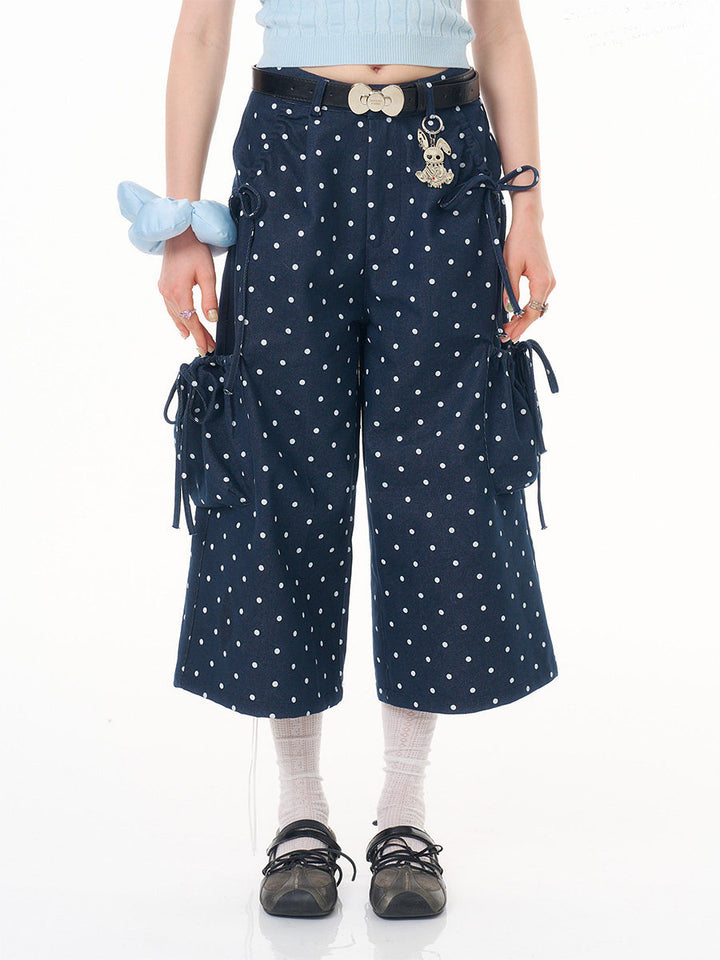 Retro Polka Dot Cargo Culottes