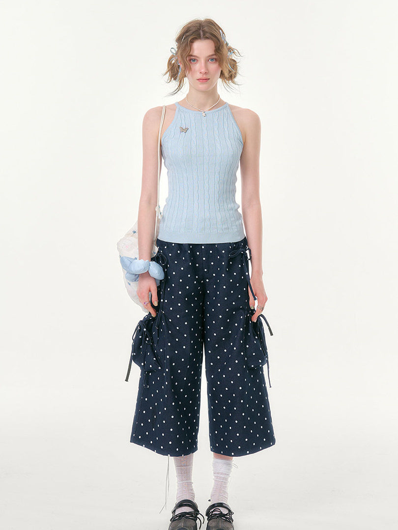 Retro Polka Dot Cargo Culottes