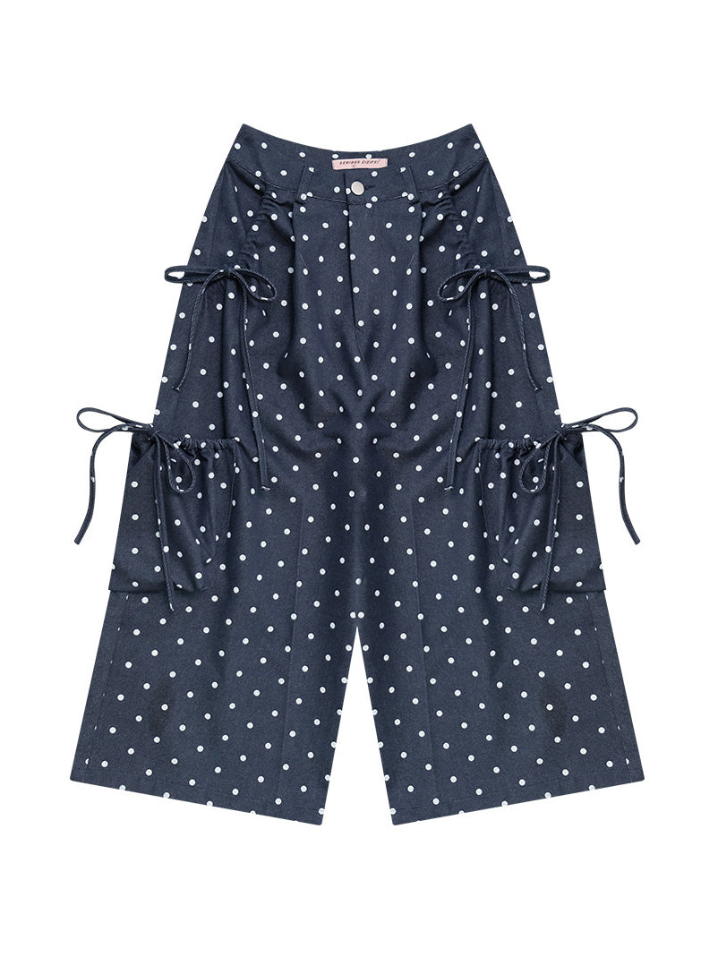 Retro Polka Dot Cargo Culottes
