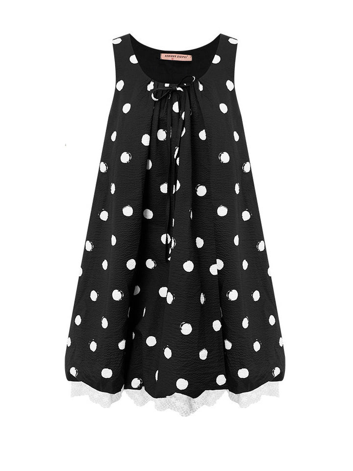 Black Polka Dot Bubble Dress