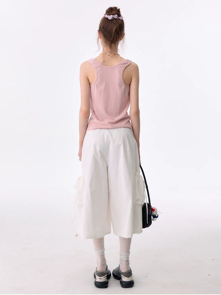 Y2K Bunny Graphic Twist-Strap Cami