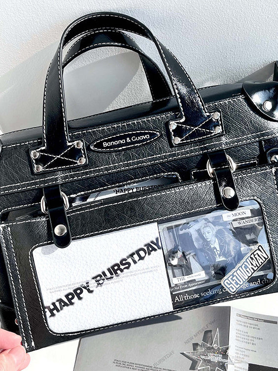 Suitcase Style Ita Bag with Detachable Display Pouch