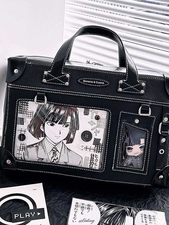 Suitcase Style Ita Bag with Detachable Display Pouch