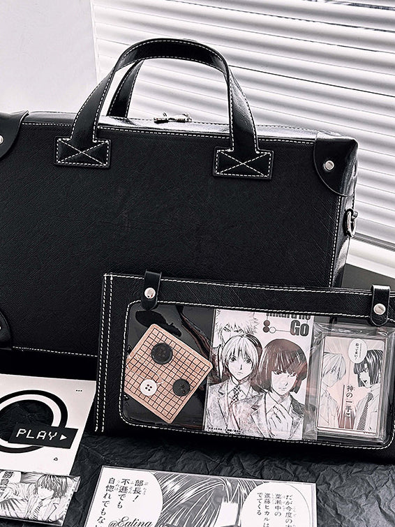 Suitcase Style Ita Bag with Detachable Display Pouch