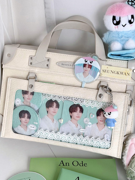 Suitcase Style Ita Bag with Detachable Display Pouch