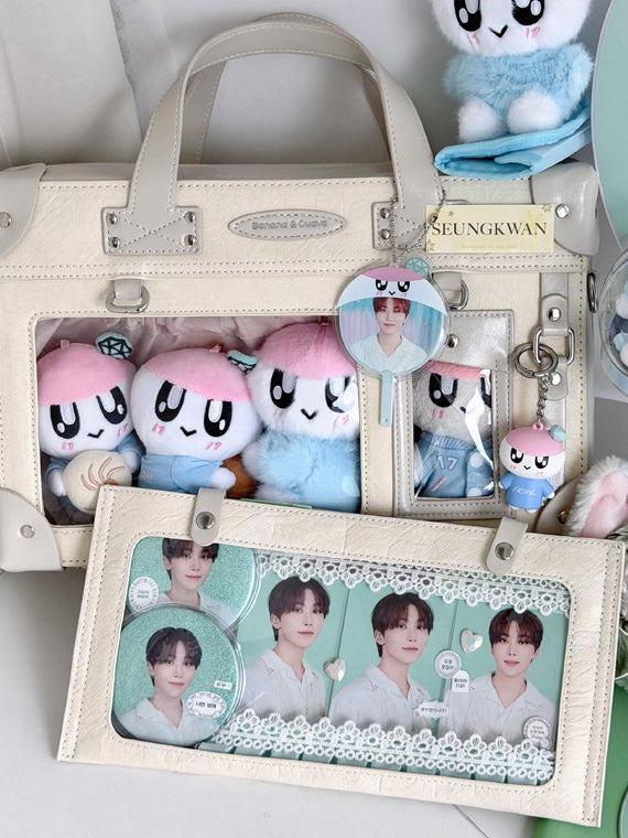 Suitcase Style Ita Bag with Detachable Display Pouch