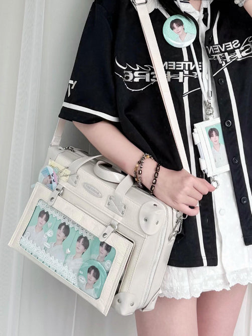 Suitcase Style Ita Bag with Detachable Display Pouch