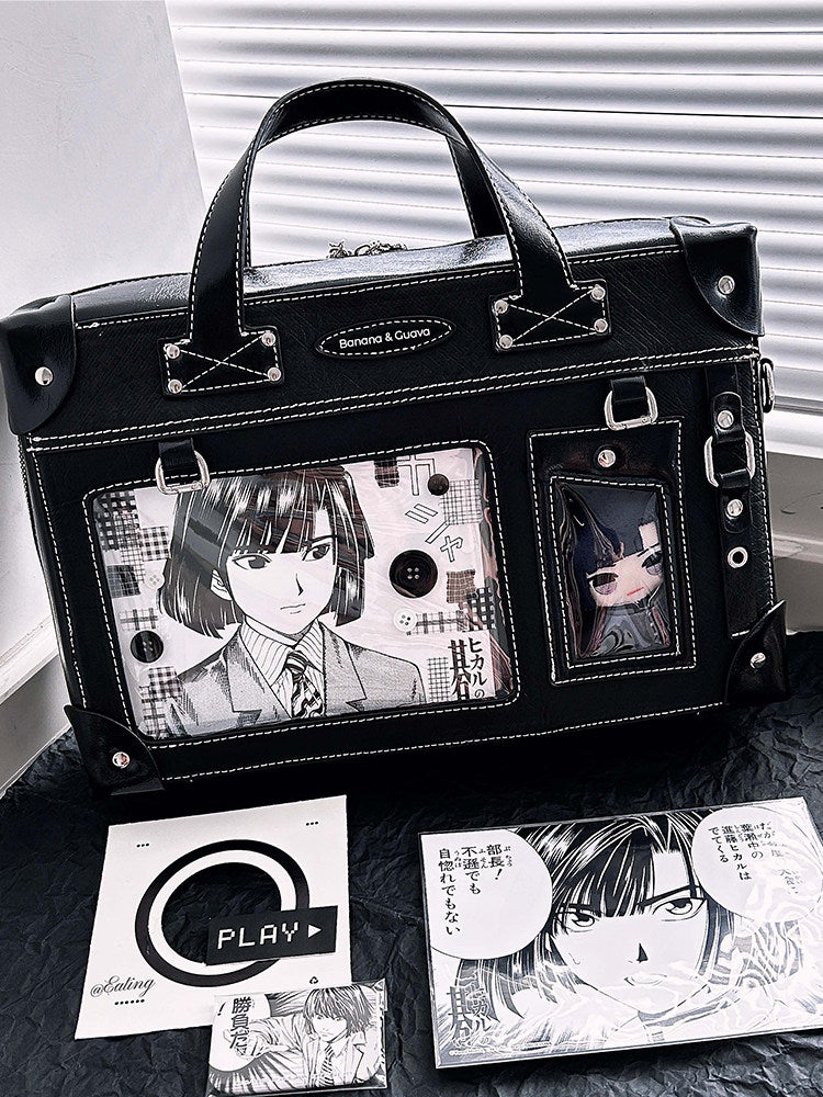 Suitcase Style Ita Bag with Detachable Display Pouch
