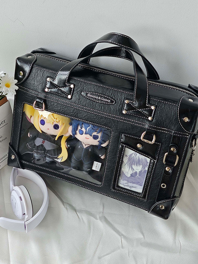 Suitcase Style Ita Bag with Detachable Display Pouch