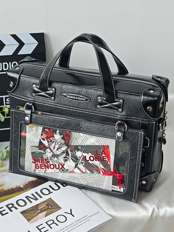 Suitcase Style Ita Bag with Detachable Display Pouch