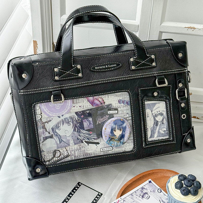 Suitcase Style Ita Bag with Detachable Display Pouch