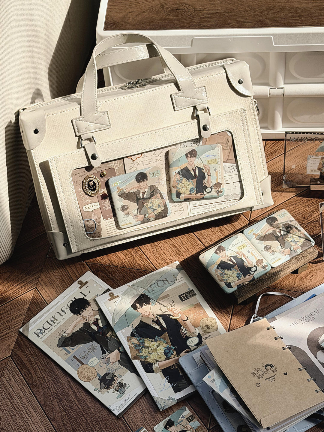 Suitcase Style Ita Bag with Detachable Display Pouch