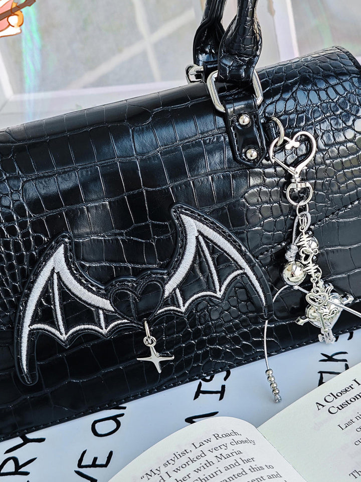 Bat Wing Ita Shoulder Bag with Clear Display Window