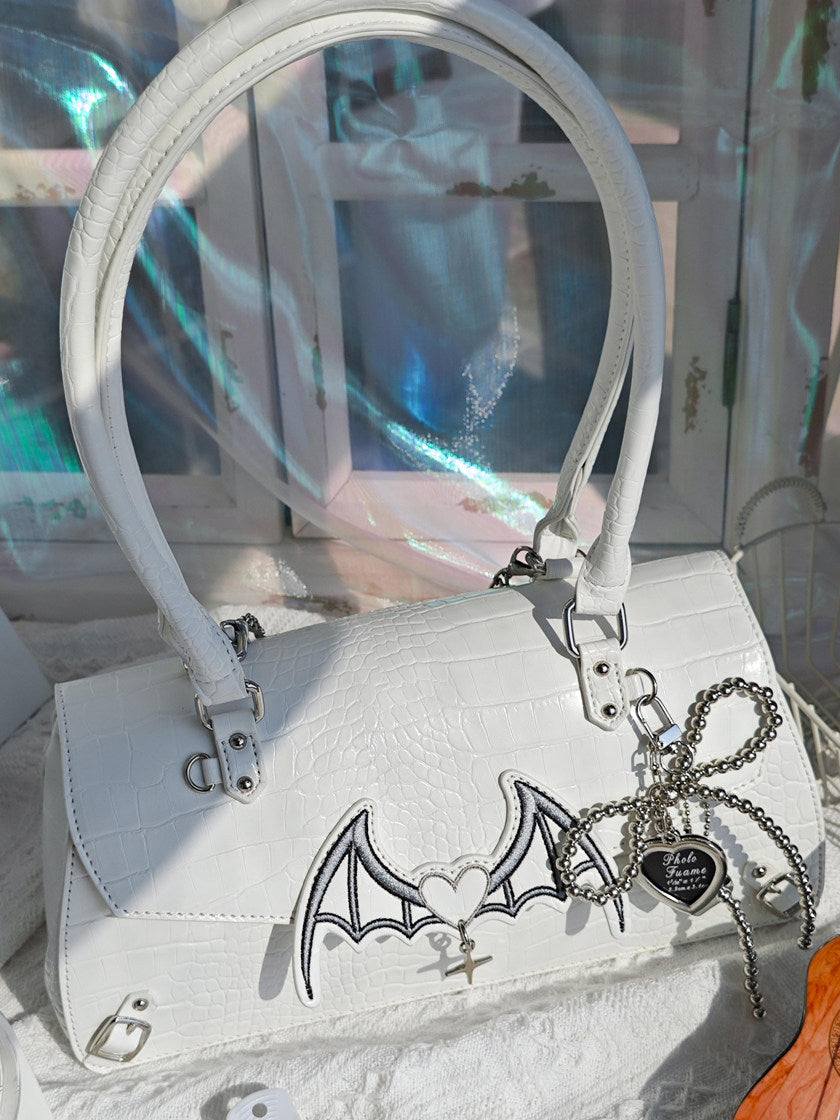 Bat Wing Ita Shoulder Bag with Clear Display Window