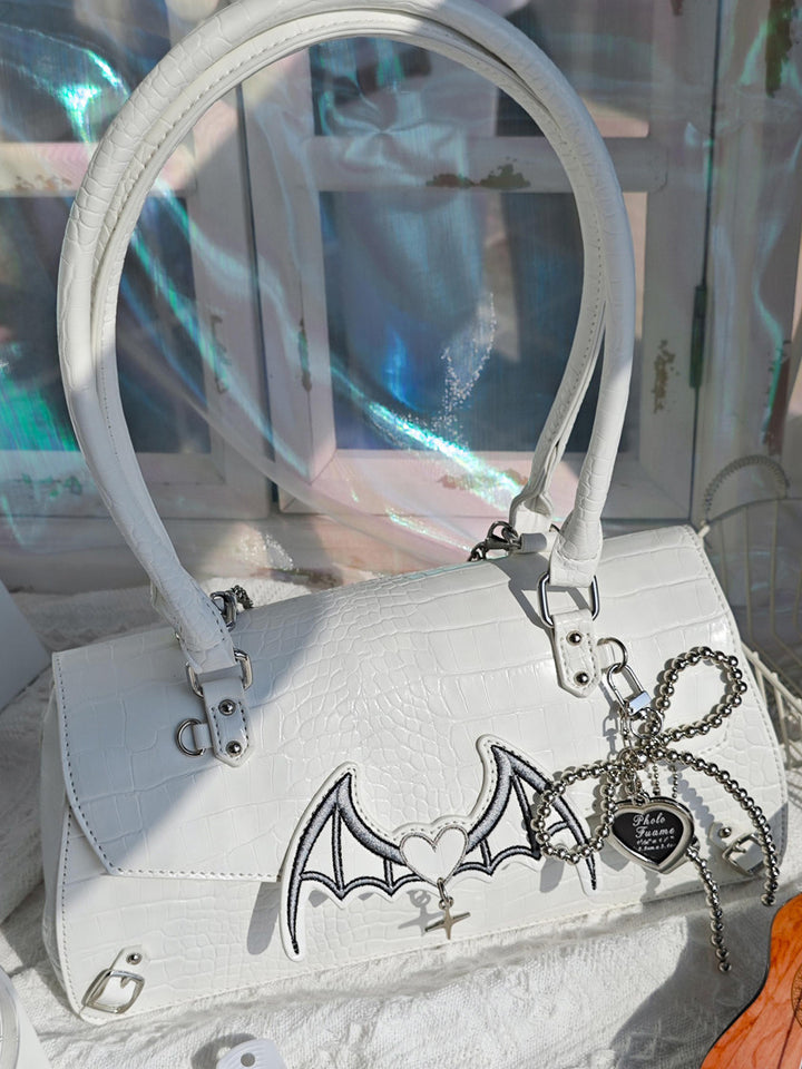 Bat Wing Ita Shoulder Bag with Clear Display Window