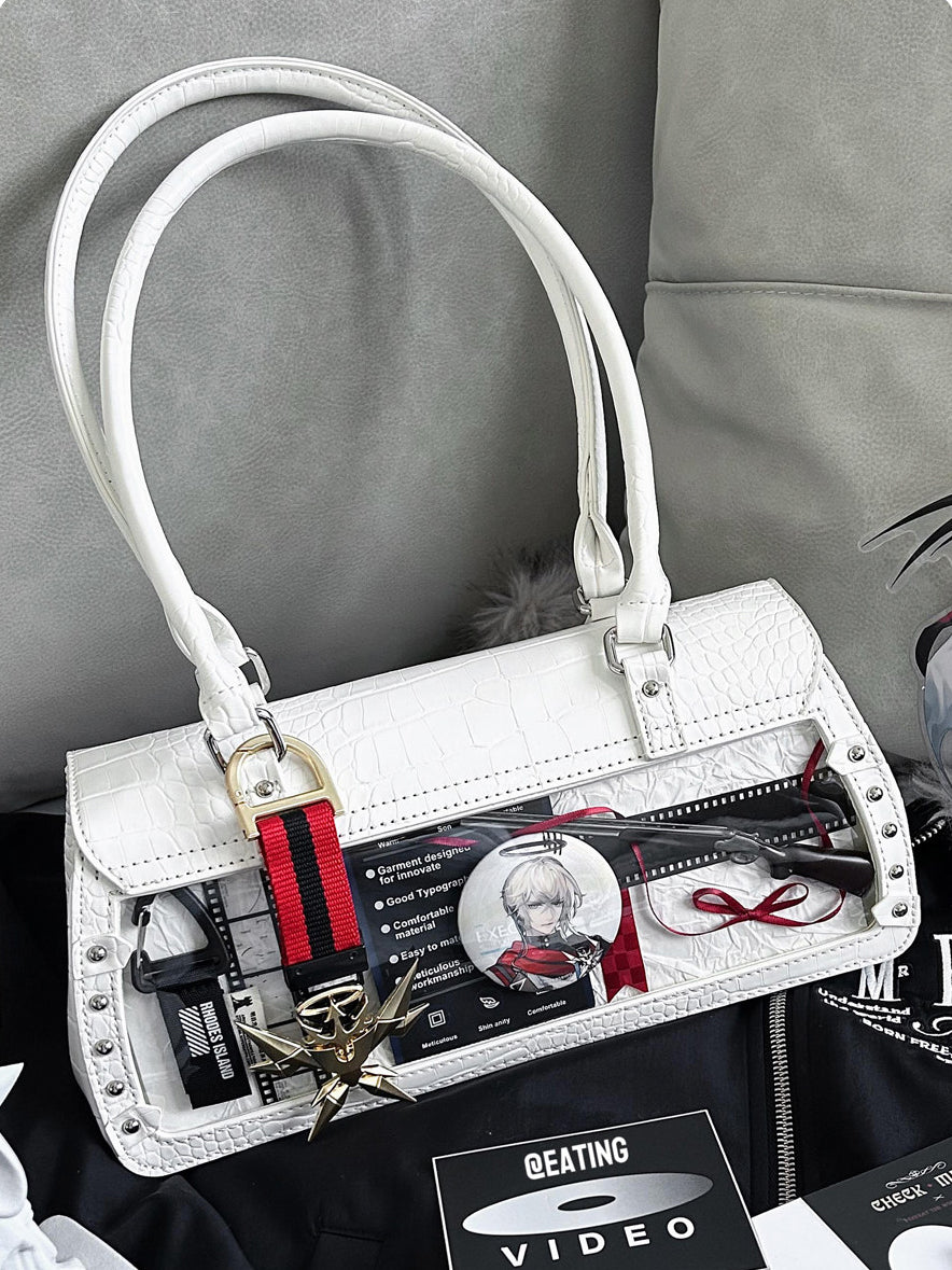 Bat Wing Ita Shoulder Bag with Clear Display Window