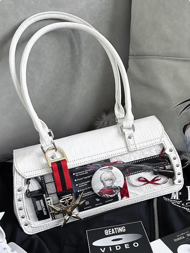 Bat Wing Ita Shoulder Bag with Clear Display Window