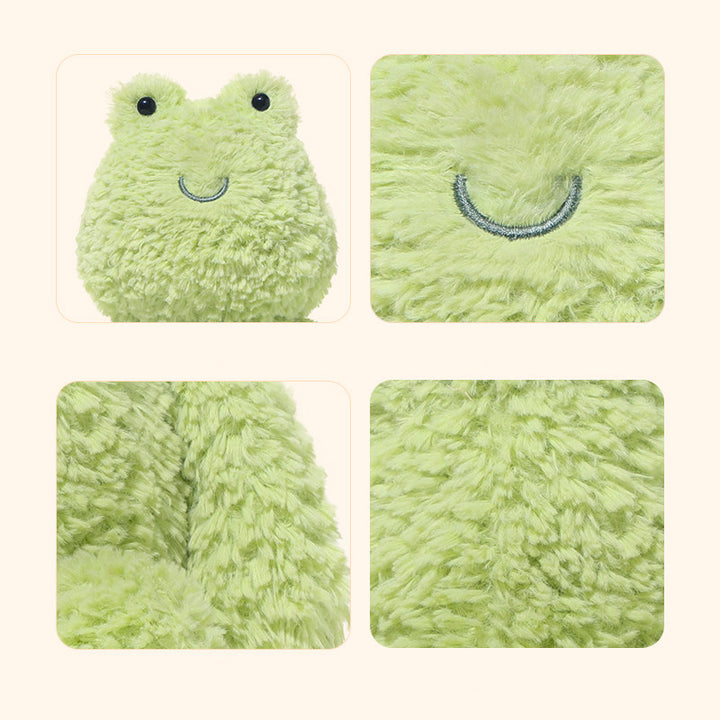 Fuzzy Frog Plush Toy