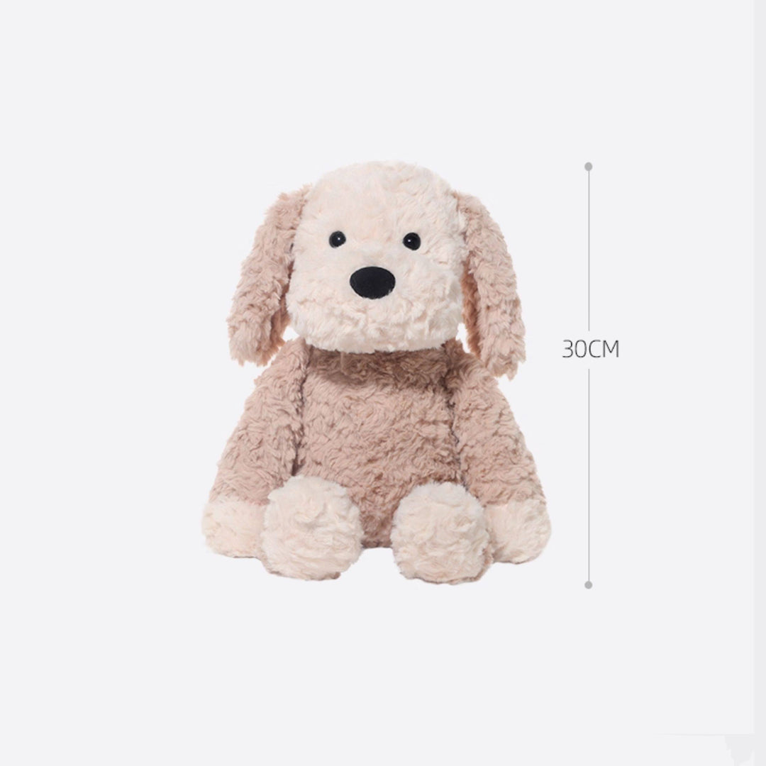 Two-Tone Maltese Dog Plush Toy