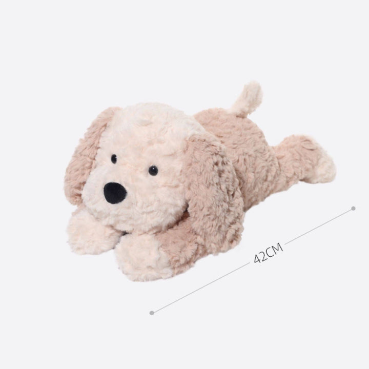 Two-Tone Maltese Dog Plush Toy