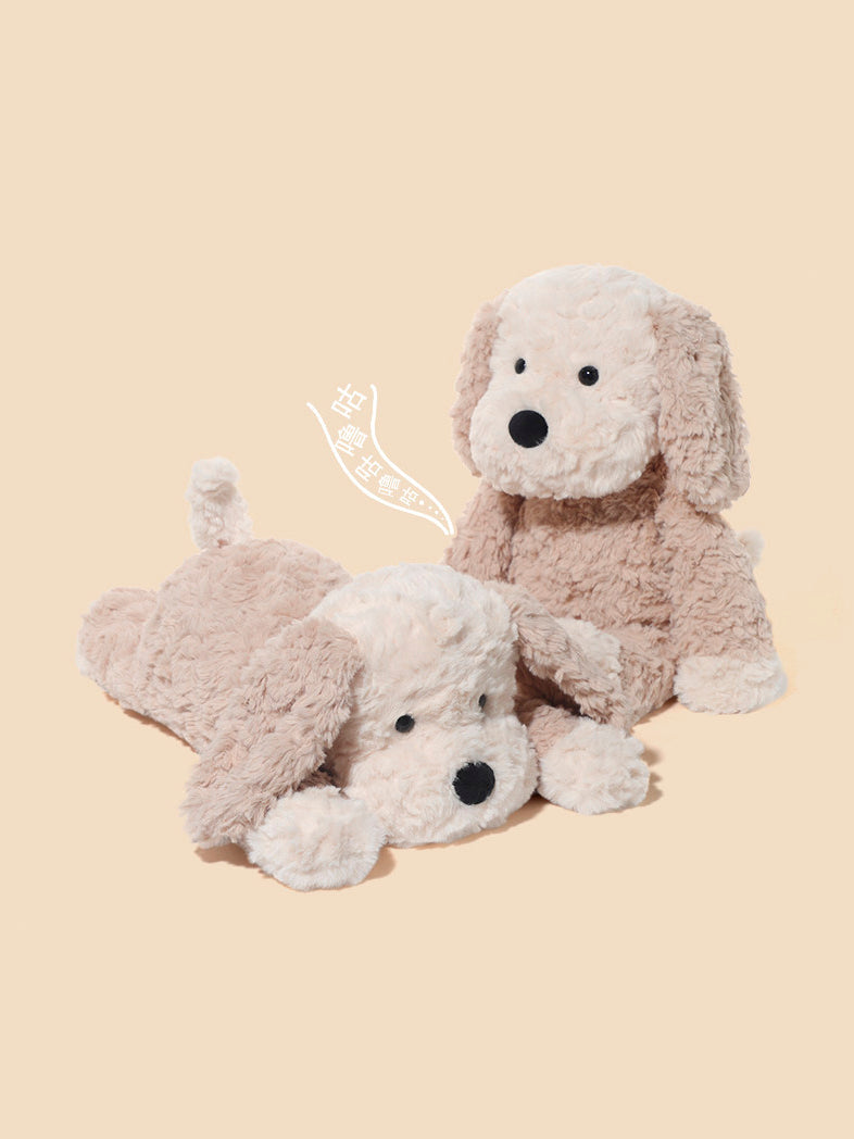 Two-Tone Maltese Dog Plush Toy
