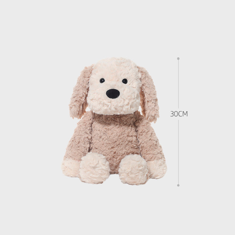 Two-Tone Maltese Dog Plush Toy