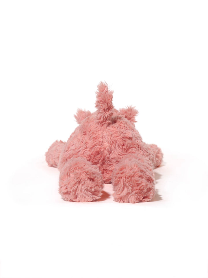 Lying Pink Hippo Plush Toy