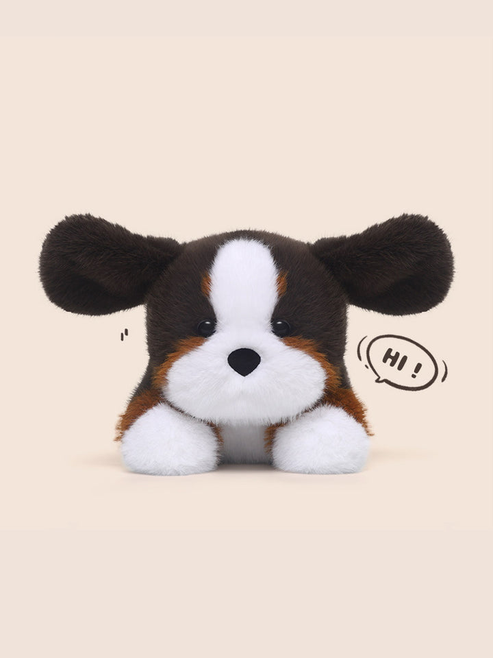 Lying Bernese Mountain Dog Plush Toy