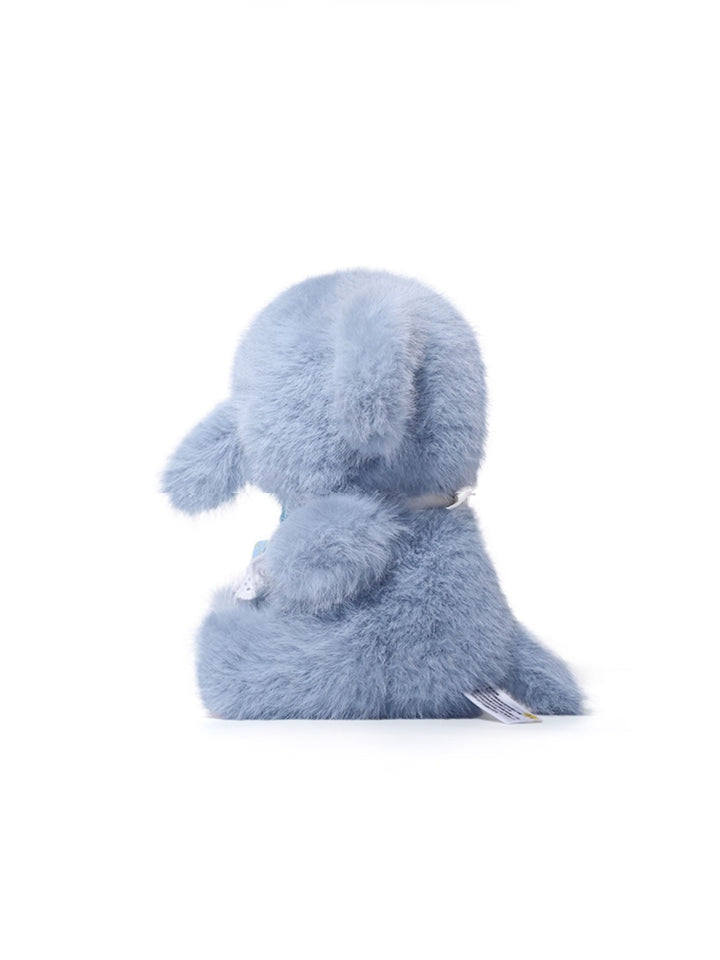 Plaid Bow Elephant Plush Toy