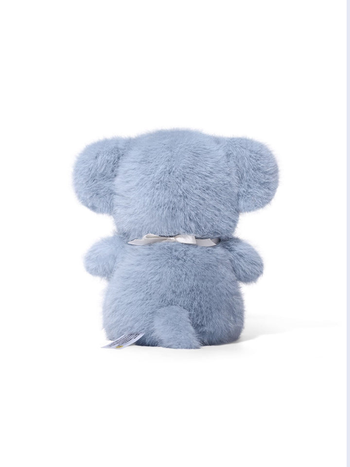 Plaid Bow Elephant Plush Toy