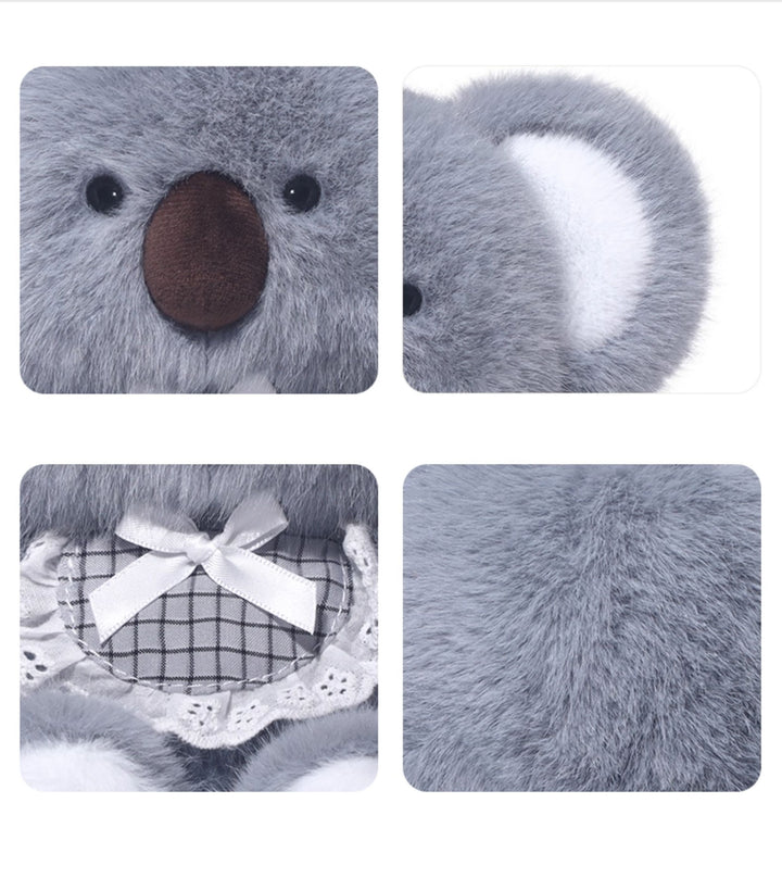Plaid Bow Koala Plush Toy