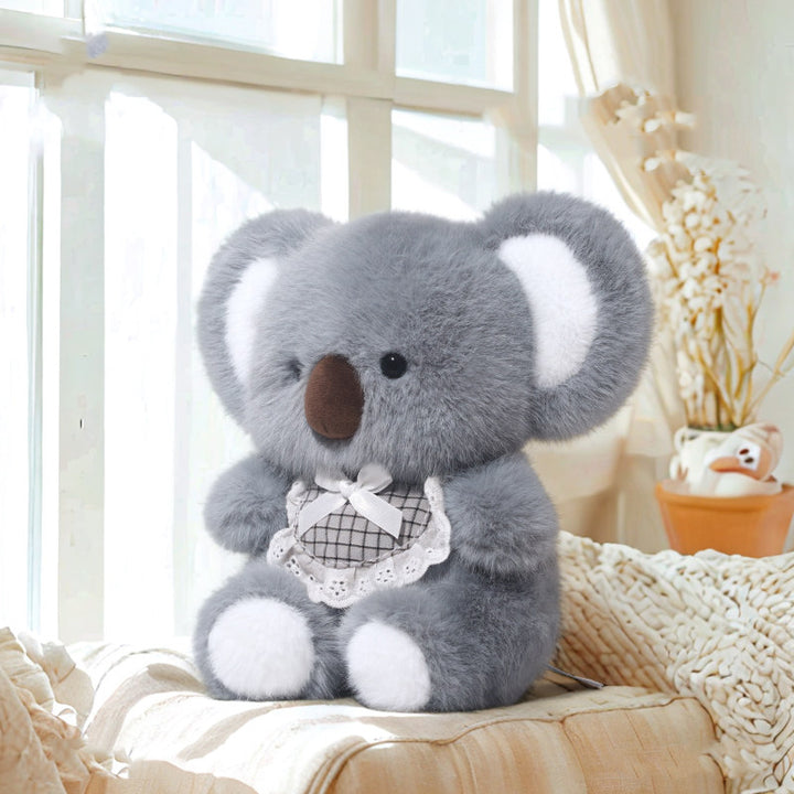 Plaid Bow Koala Plush Toy