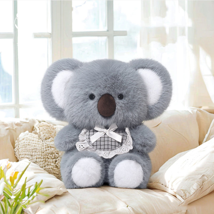 Plaid Bow Koala Plush Toy