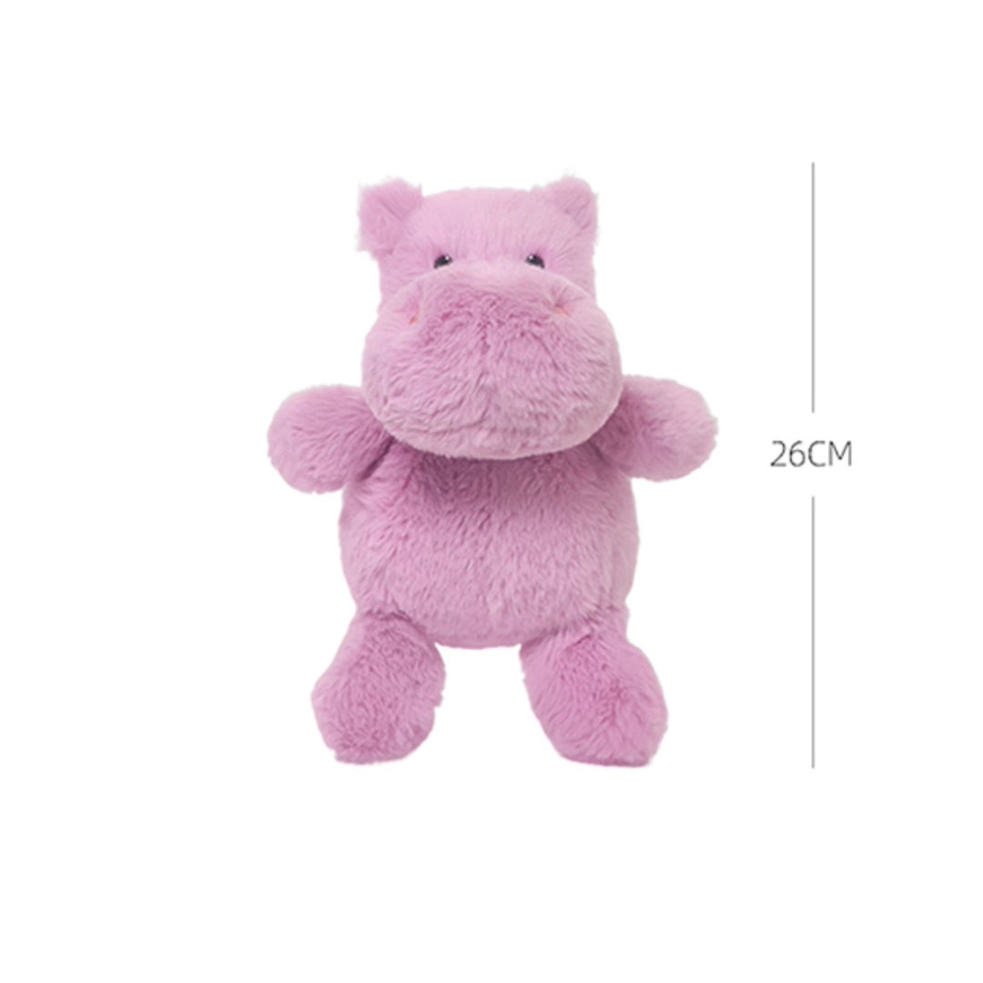 Chubby Pink Hippo Plush Toy