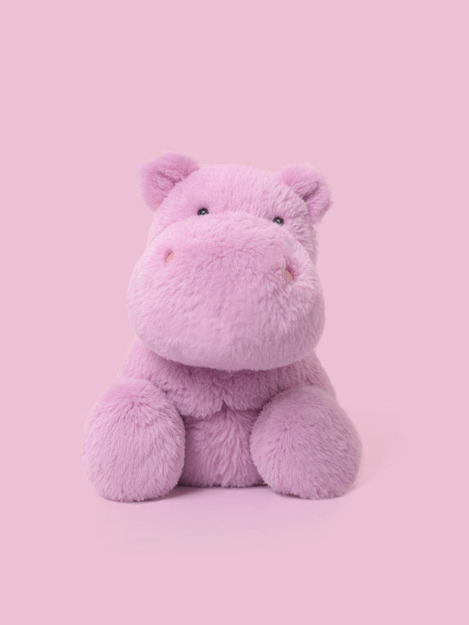 Chubby Pink Hippo Plush Toy