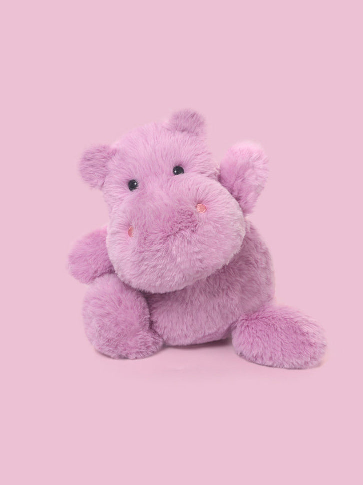 Chubby Pink Hippo Plush Toy