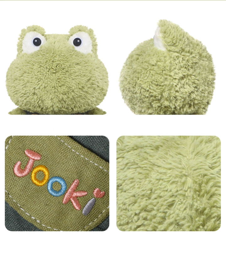 Frog Plush Toy in Overalls