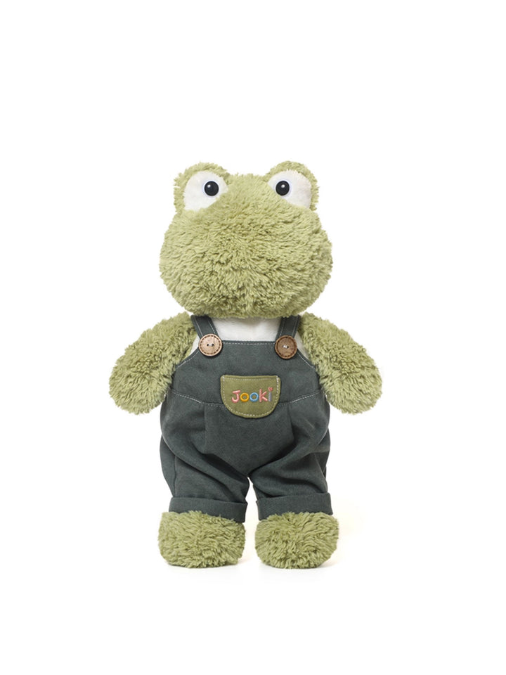Frog Plush Toy in Overalls