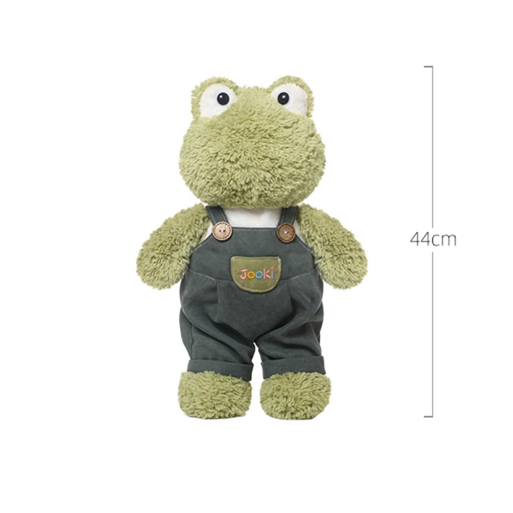 Frog Plush Toy in Overalls