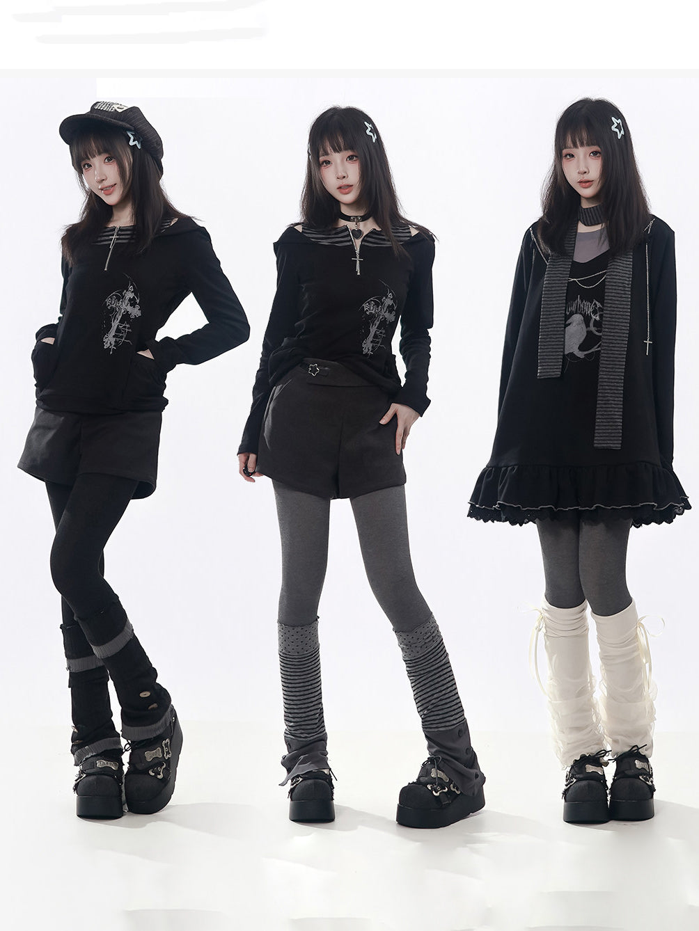 Paneled Decorative Leg Warmers