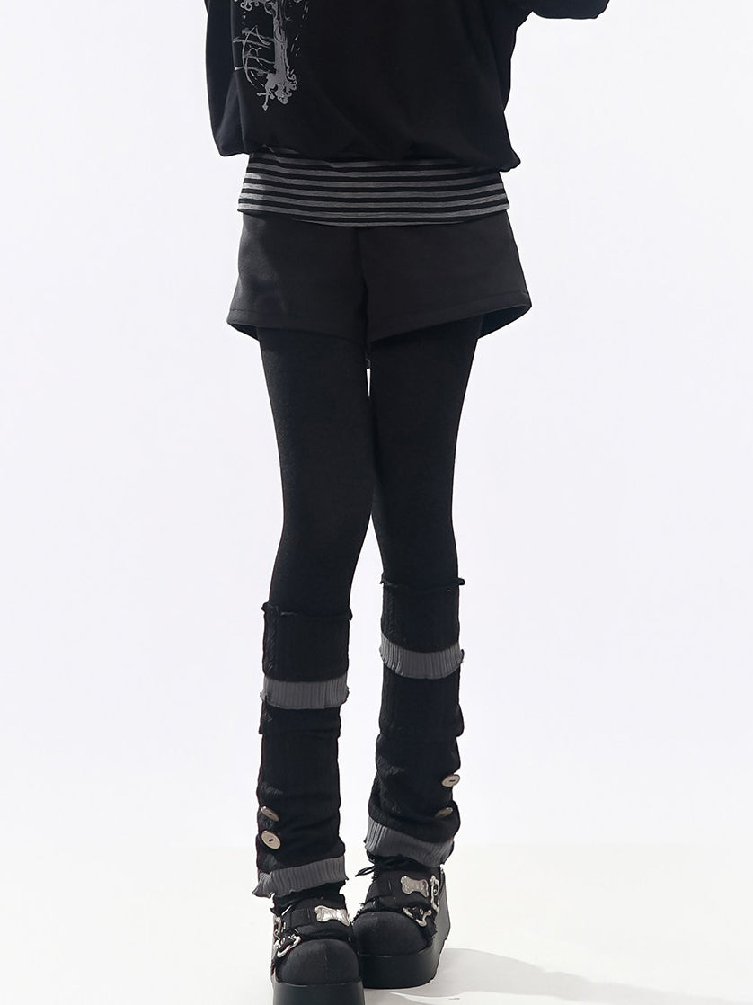 Paneled Decorative Leg Warmers