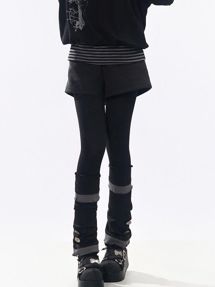 Paneled Decorative Leg Warmers