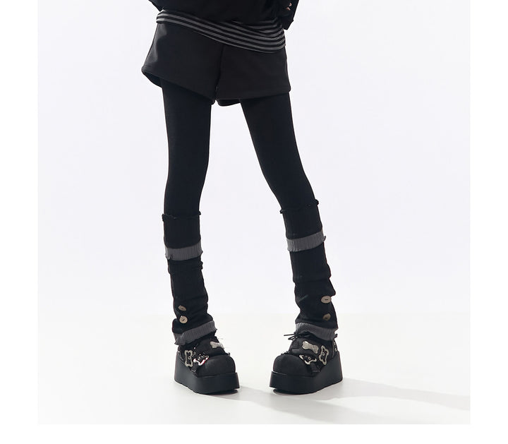 Paneled Decorative Leg Warmers