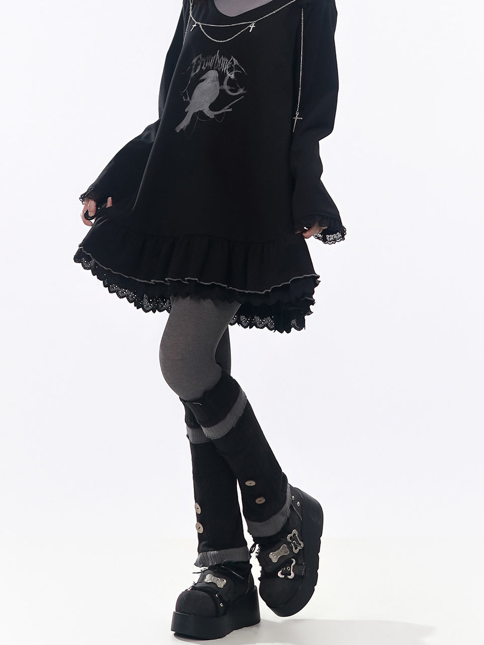 Paneled Decorative Leg Warmers